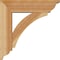 Ekena Millwork Thorton Traditional Rough Sawn Bracket w/ Offset Brace, Western Red Cedar, 6"W x 20"D x 20"H BKT0604X20X20THR01RWR - alternate 4